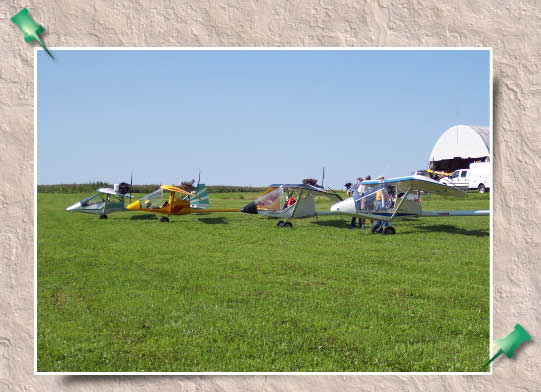 Several Kolb Aircraft at a fly-in at Long Acres Farm in Macedon, NY